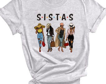 Afro dames Sistas T-shirt: Black Girl Magic Tee