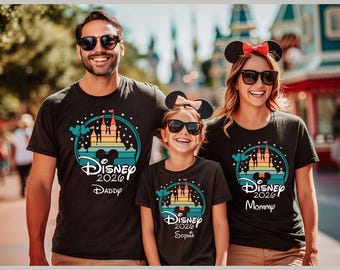 Disney 2026 shirt, familie Disney-reis shirts, Disneyworld outfit, Disney vakantie T-shirt, bijpassende familie Disneyland shirt, Mickey Minnie shirt