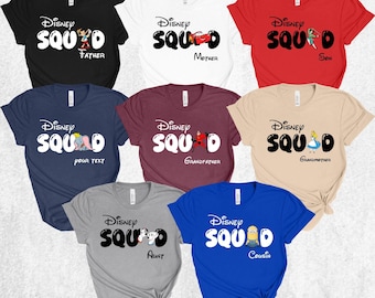 Disney Family Trip Shirts 2026, Disneyland Squad Holiday Tees, Matching Disneyworld T-Shirts For Kids & Adults, Gifts For Her