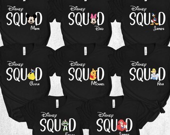 Disney familie-uitje shirts 2026 bijpassende Disneyworld cruise en verjaardag T-shirts voor kinderen en volwassenen, Disneyland Squad cadeau T-shirts
