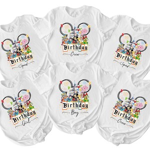 Custom Disney Family Birthday Shirt,Mickey Minnie Shirt, Disney Birthday Boy Shirt, Disney Birthday Squad Shirt,Disney Birthday Girl Shirt