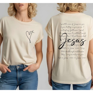 Jesus Sweatshirt,Hoodie,T-Shirt: Christian Pullover with Bible Verse image 6