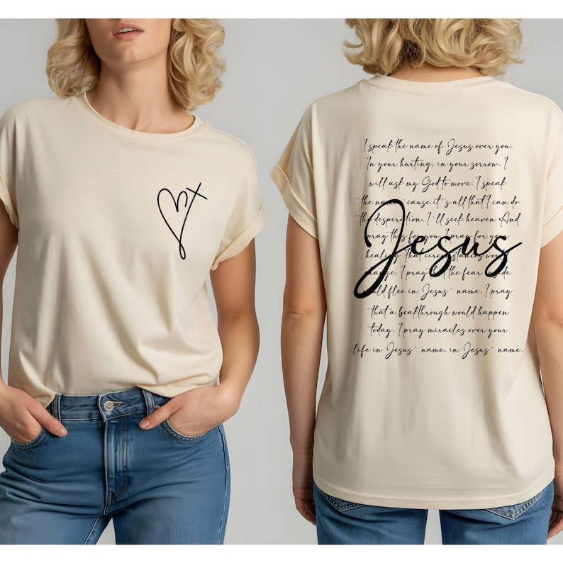 Jesus Sweatshirt,Hoodie,T-Shirt: Christian Pullover with Bible Verse image 6