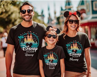 Personalized Disney Family Trip Shirt, Magical Castle Matching Tees