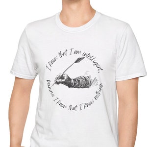 Socrates Quote T-Shirt: Wisdom Philosophy Gift for Thinkers