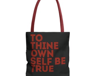 Shakespeare Quote Canvas Tote Bag – Literary Gift for Book Lovers