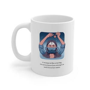 Eleanor Roosevelt Quote Mug: Inspirational Teabag Graphic, Feminist Gift