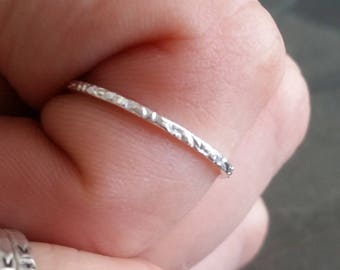 Dainty Silver Rings,Hypoallergenic Rings,Stackable Silver Rings,Pure Silver Ring,Minimalist Jewelry,Dainty Ring,Silver Midi Ring