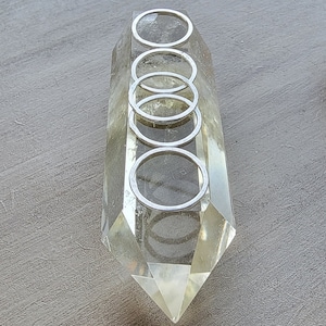 The BEST Large Silver Stitch Markers for Needles up to 10mm, set of 5, solid pure silver, knitting gift