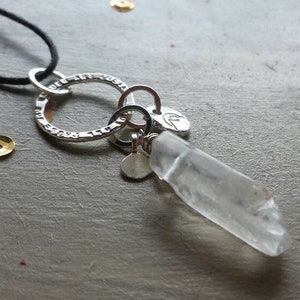 Not All Those Who Wander Are Lost,Quote Necklace,Not All Who Wander Are Lost,Adjustable Necklace,Crystal Point Necklace,OOAK,Hypoallergenic