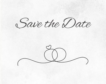 Digital Save The Date, Minimalistische Hochzeit, Hochzeit lädt ein, Einfache Einladung, Save The Date einladen, Hochzeit Save The Date, Hochzeits-RSVP