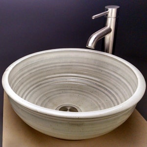 Custom Handmade Pottery Vessel Sink, Designed for your Bathroom Remodeling Made To Order image 2