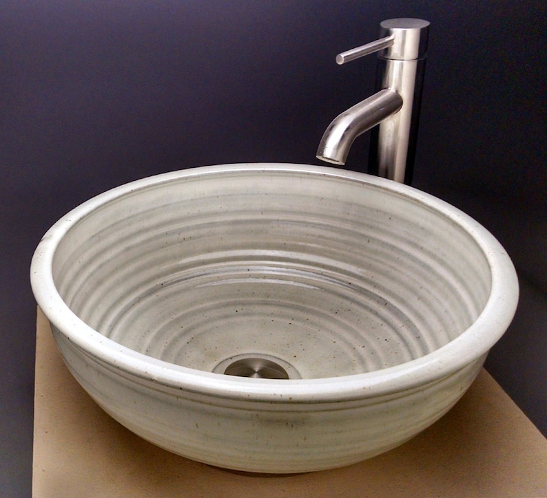 Custom Handmade Pottery Vessel Sink, Designed for your Bathroom Remodeling Made To Order image 2