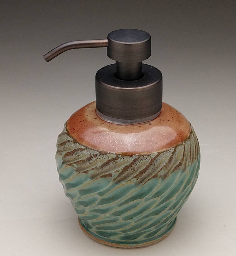 Earthtone & Aqua Foaming Soap Dispenser Bronze Tone or Etsy