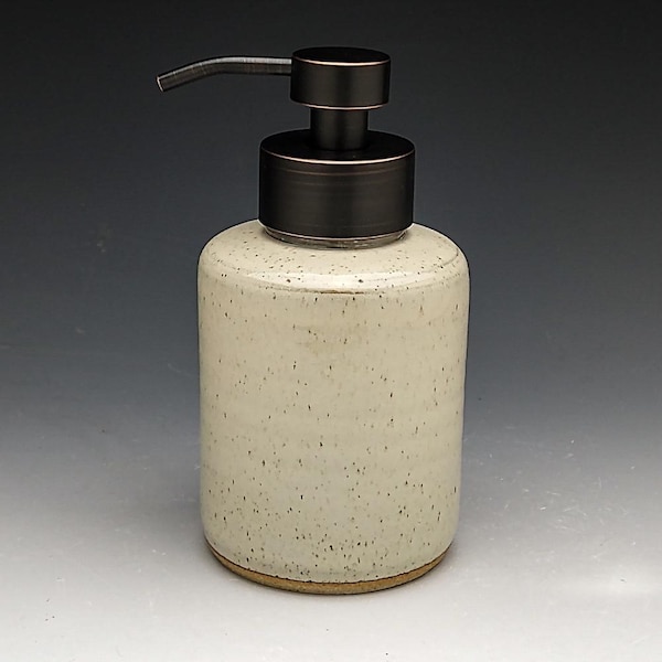 Foaming Soap Dispenser in Solid colors. with your choice of  Stainless Dispenser Pump Finish. "Made to order"