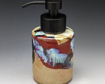 Foaming Soap Dispenser,  Short Design with Stainless Steel Dispenser Pump. Multi color  " Made to Order