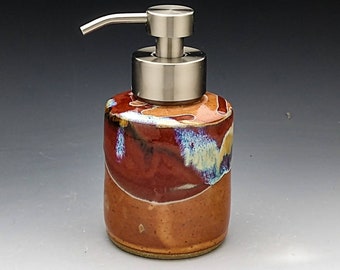 Foaming Soap Dispenser,  Short Design with Stainless Steel Dispenser Pump. Multi color  " Made to Order