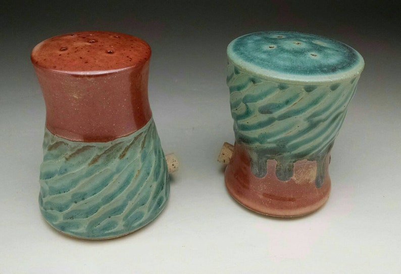HandMade Contemporary Design Salt and Pepper /& Shakers Made to Order