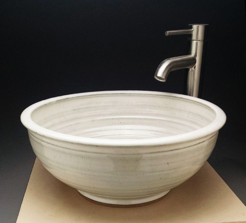 Custom Handmade Pottery Vessel Sink Designed For Your Bathroom Remodeling Made To Order