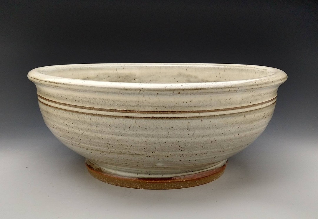 Handmade Pottery Vessel Sink Design Rustic Offwhite/gray Etsy