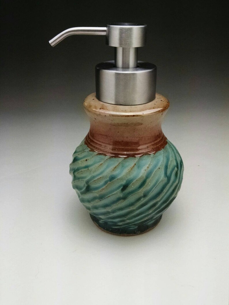 Foaming Soap Dispenser Bronze Tone or Silver Tone Stainless Etsy