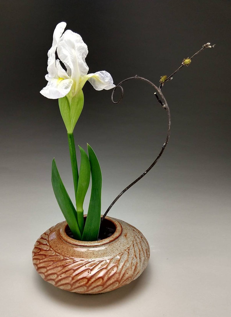 7 Ikebana Vase Carved Design made to Order Etsy