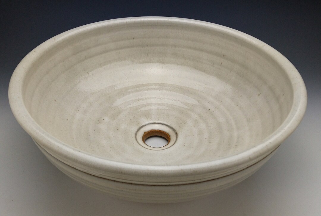 Offwhite Handmade Pottery Vessel Sink Designed for Your Etsy