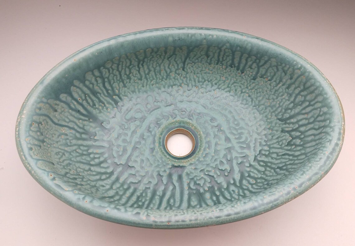 Custom Oval Handmade Pottery Vessel Sinks Designed for Your Etsy