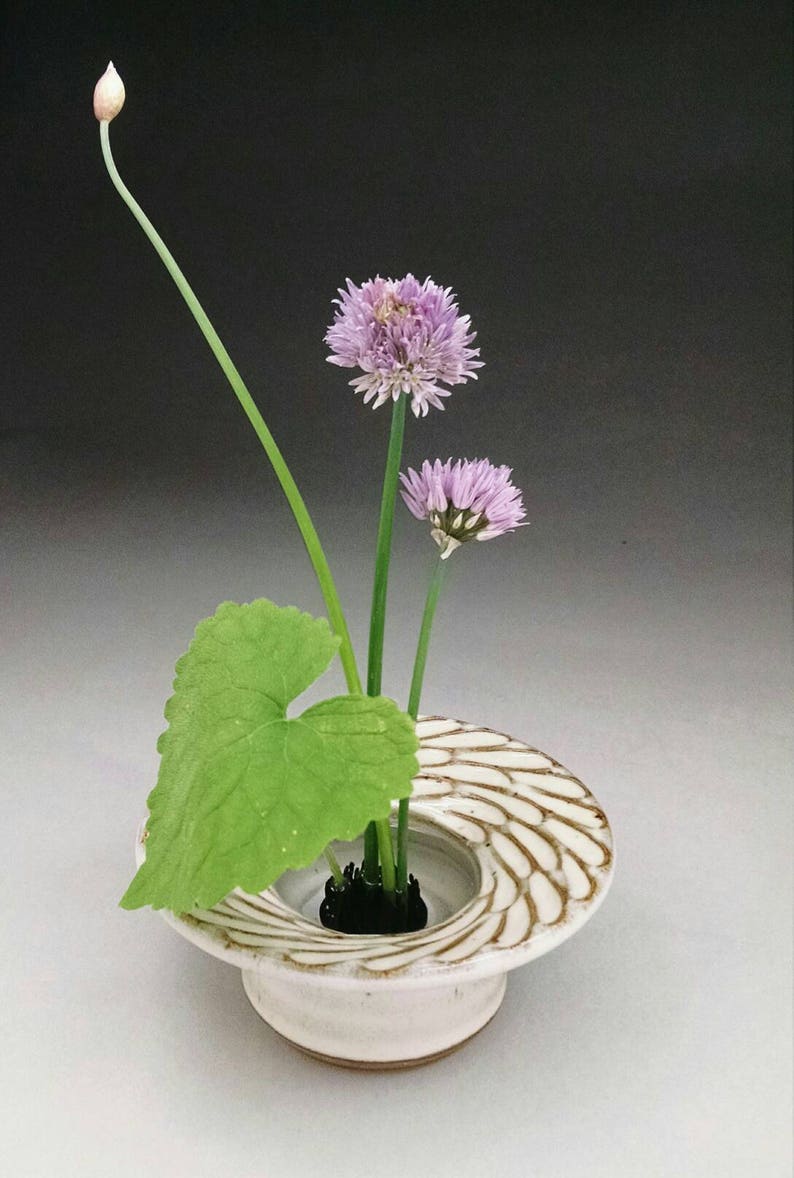 Ikebana Vase with Sculpted Design Made to Order. Etsy