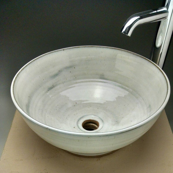 Handmade  Pottery Vessel Sink,  Contemporary Design For your Bathroom Remodeling- Made to Order