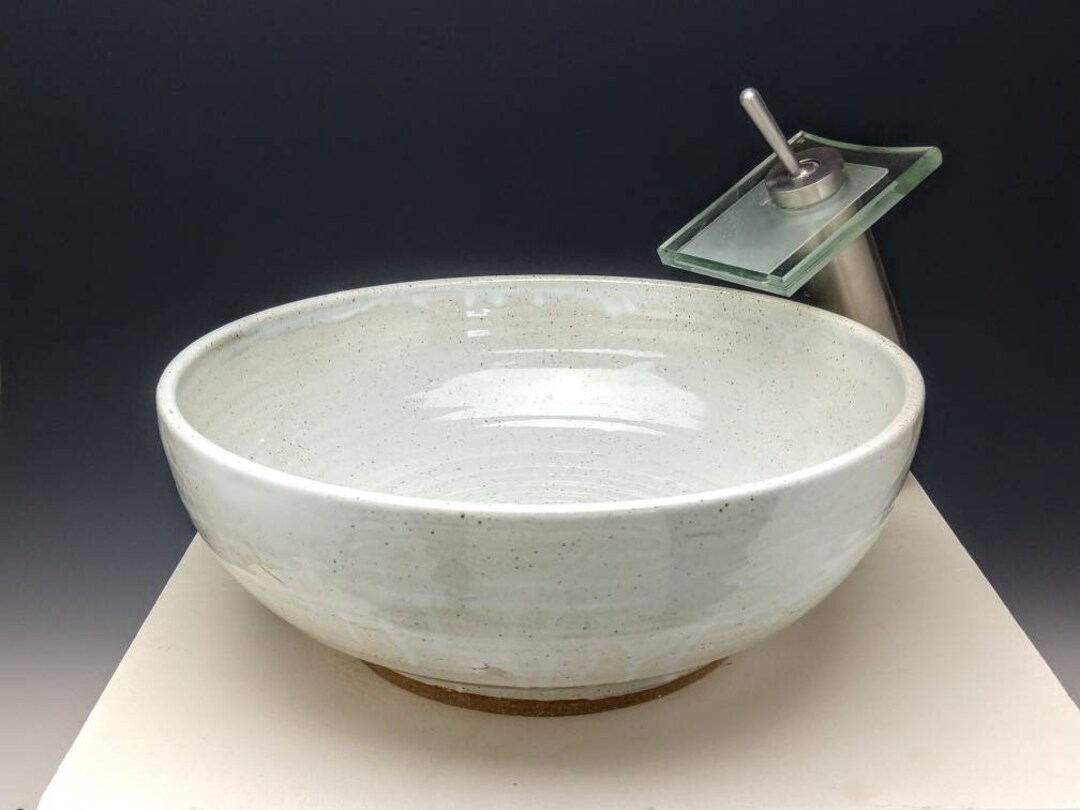 Handmade Pottery Vessel Sink, Contemporary Design for Your Bathroom