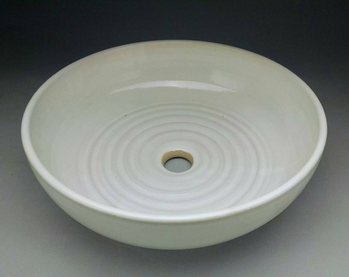 Handmade Pottery Vessel Sink in White Designed for Your Etsy