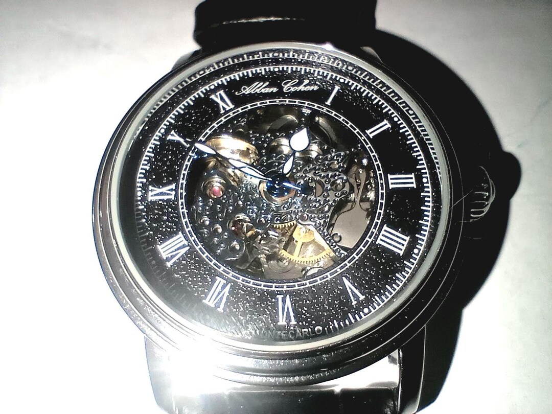 Allan Cohen Design Skeleton Watch. Automatic Watch Made With Rhodium ...