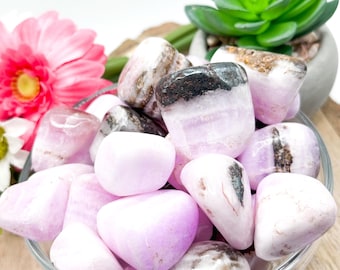 Pink Aragonite Tumble Stone, Pink Aragonite Polished Stone