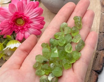Peridot Crystal, Raw Peridot, Peridot Stone, Rough Peridot, Natural Peridot