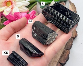 Raw Black Tourmaline Crystal, Staknala Black Tourmaline