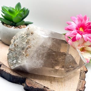 Huge Smokey Quartz Point with Lots of Termination, Large Double Terminated Smokey Quartz Crystal Point