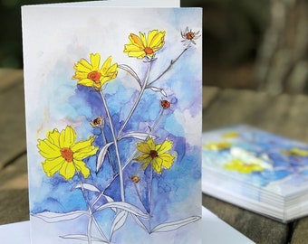 Pretty Little Weeds : Fine Art Greeting Card