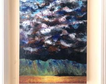 Original Encaustic Painting 24 x 36 Inches, Encaustic Wax Artwork