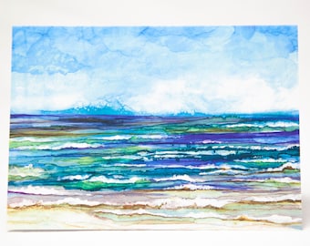 Ocean Breeze : Blank Greeting Card