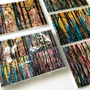 Boxed Gift Set of 4 Forest Art Prints: 5 x 7 Inch Landscape Artwork image 10