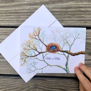 Bird Nest Wedding Card : Greeting Cards image 4