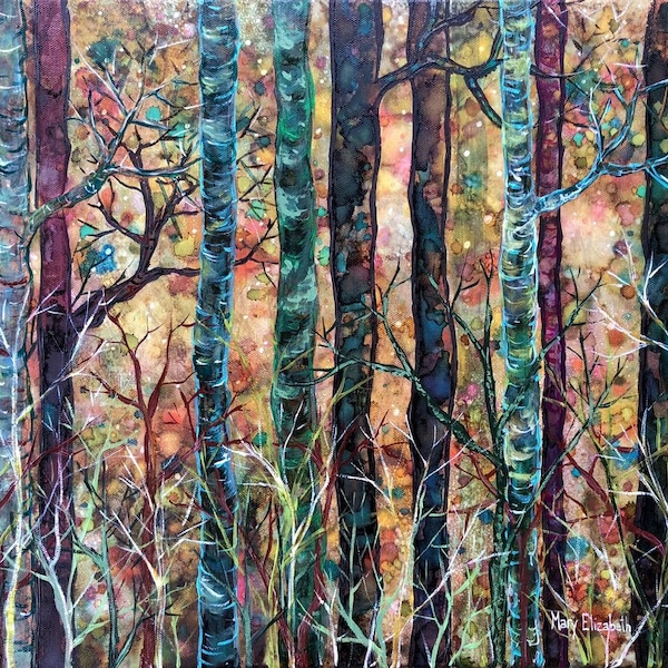 Dream Forest at Dusk : Fine Art Greeting Card