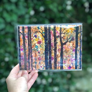 Boxed Gift Set of 4 Forest Art Prints: 5 x 7 Inch Landscape Artwork image 7