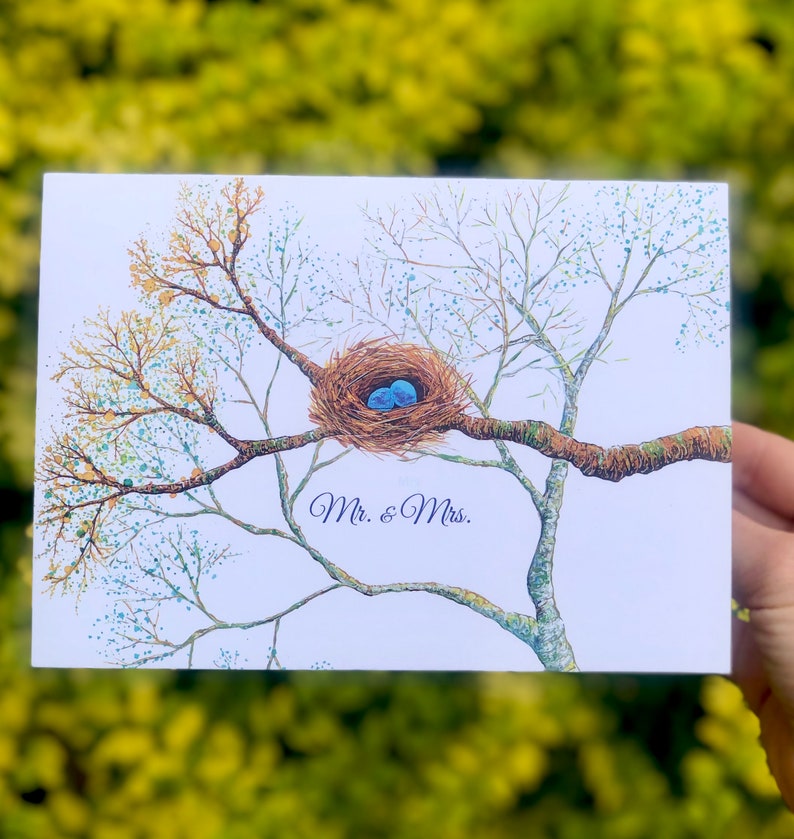 Bird Nest Wedding Card : Greeting Cards image 1