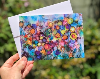 Field of Flowers : Fine Art Greeting Card