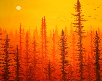 Forest at Dawn : Greeting Cards