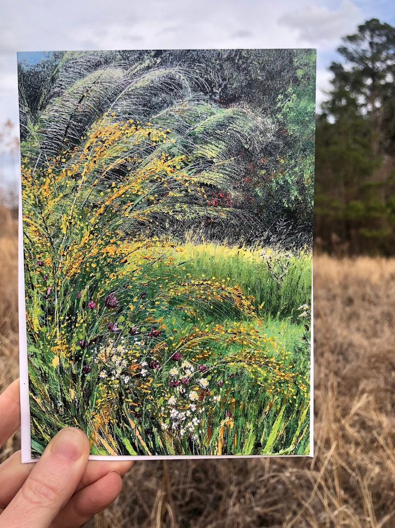 Backyard Goldenrod in October : Blank Greeting Card image 5