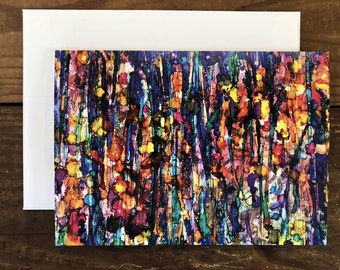 Abstract Forest : Fine Art Greeting Card