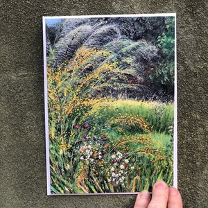 Backyard Goldenrod in October : Blank Greeting Card image 2